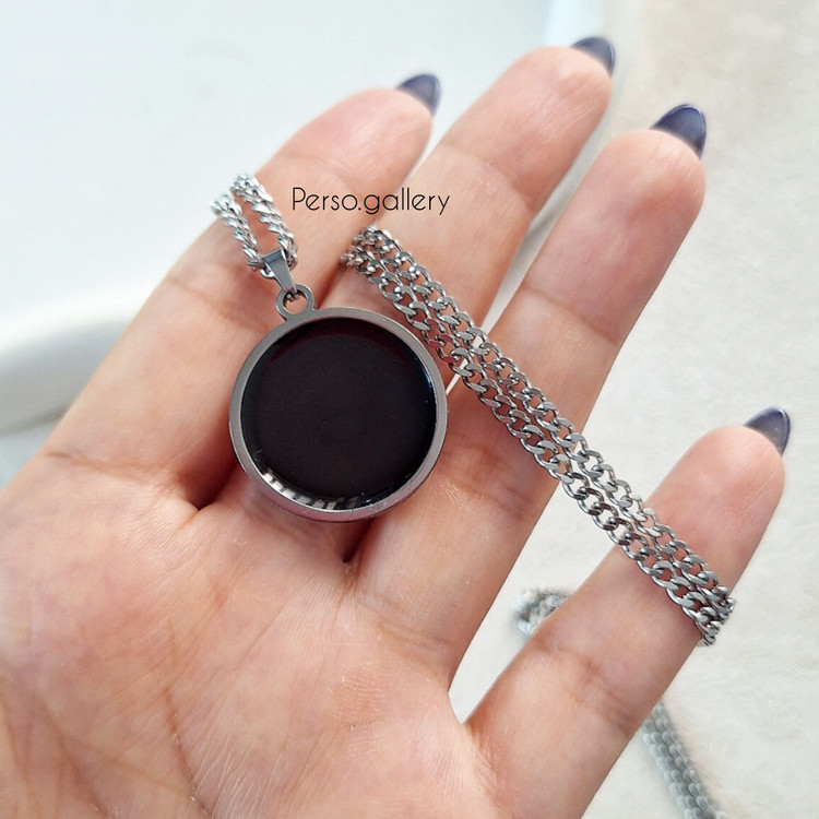 گردنبند حرارتی جادویی با عکس یا نوشته دلخواه استیل پرسو گالری